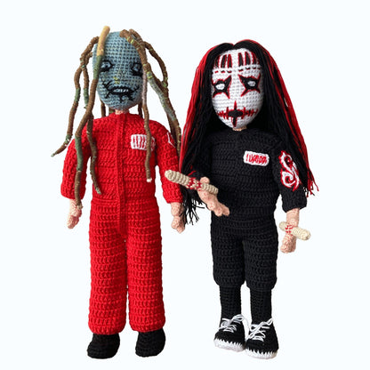 Slipknot Corey Inspired Handcrafted Crochet Collectible Doll - Dollsey Gifts&Collectibles