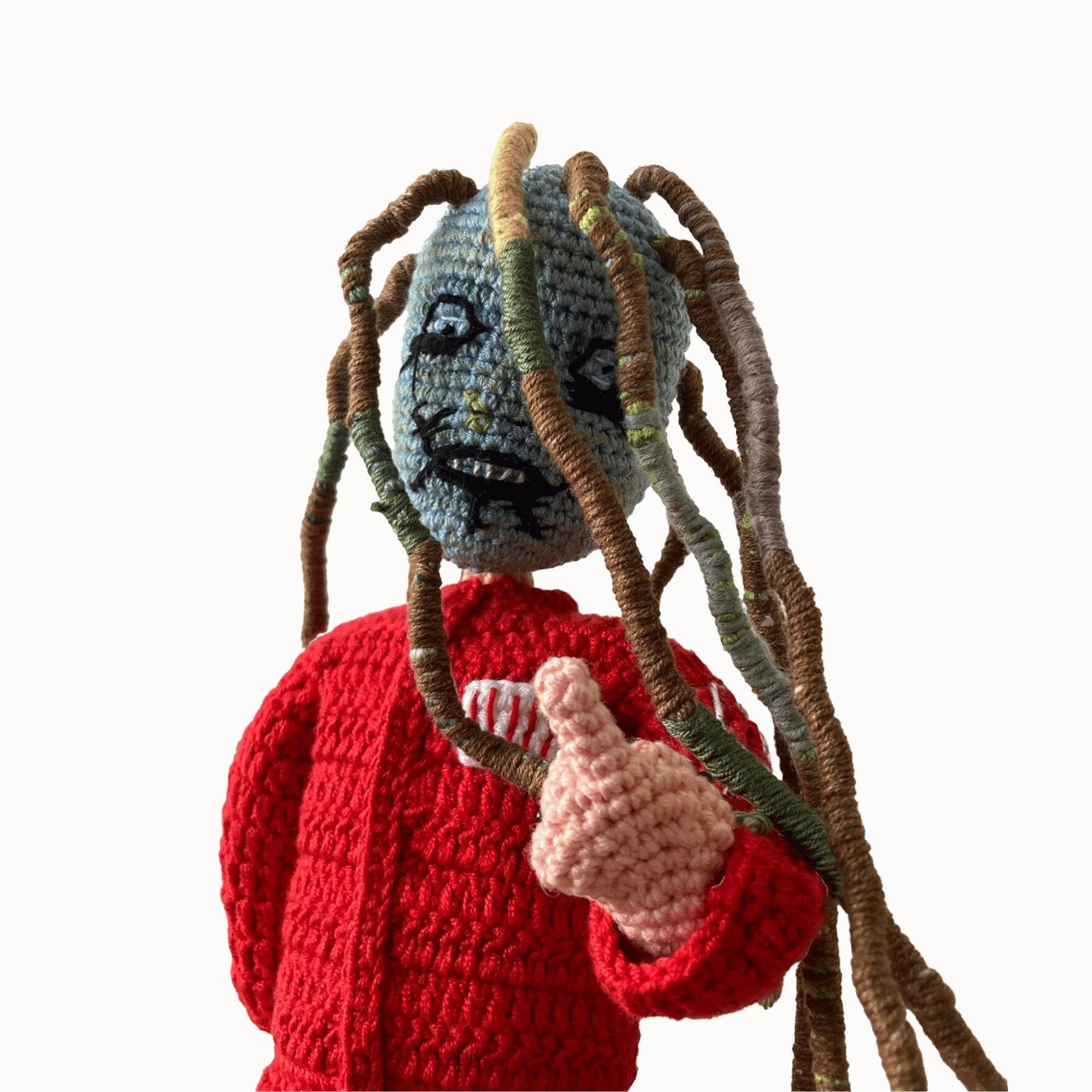 Slipknot Corey Inspired Handcrafted Crochet Collectible Doll - Dollsey Gifts&Collectibles